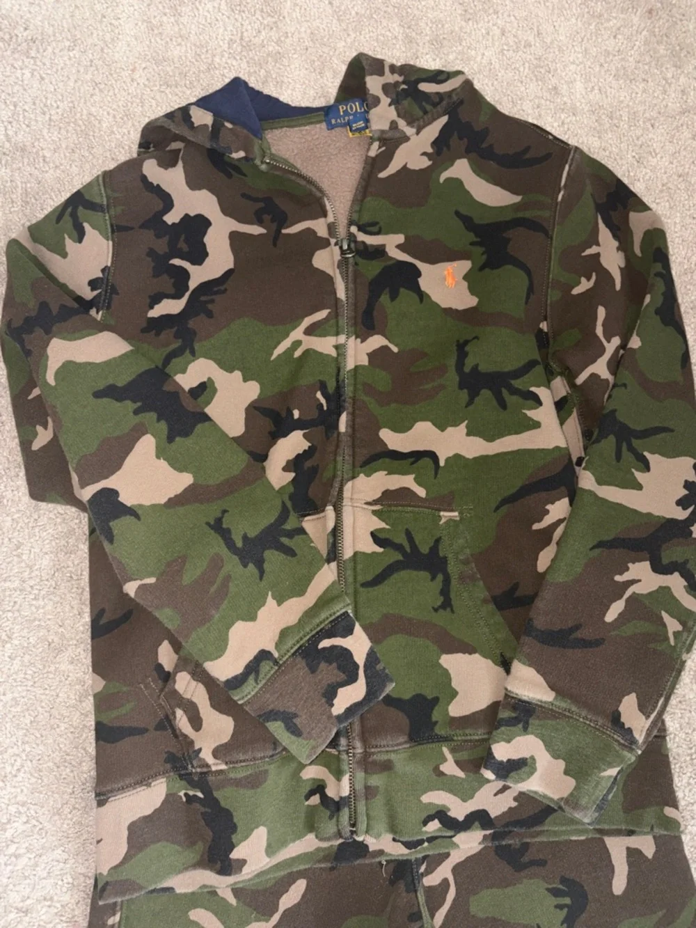 Polo by Ralph Lauren Kids Camouflage Hoodie & Joggers - Green - Picture 2 of 4